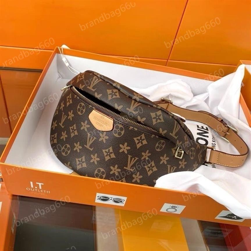 

2020 Newest Stlye Famous Bumbag Cross Body fashion Shoulder Bag brown Waist Bags Bum Unisex Waist Bags #M43644264x, With dustbag