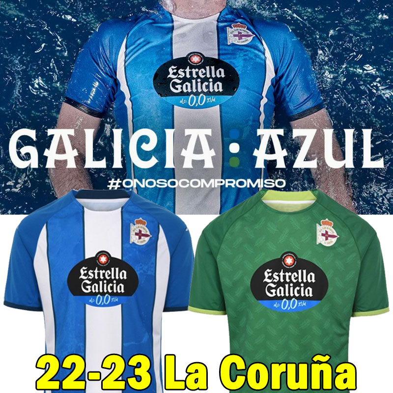 

22 23 La Coruna Soccer Jerseys Deportivo Football Shirts 2022 2023 ALEX B. QUILES spider jerseys Soriano Narro Svensson Kuki Depor Home Away Men Uniforms, Lakeluniya 22-23 home
