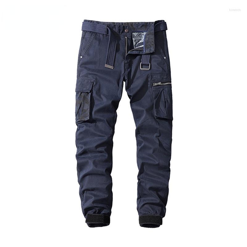 

Men's Pants Men Military Outdoor Trekking Cargo Tactical Army Cotton Male Casual Multi Pockets Fashion Streetwear Clothes, Black