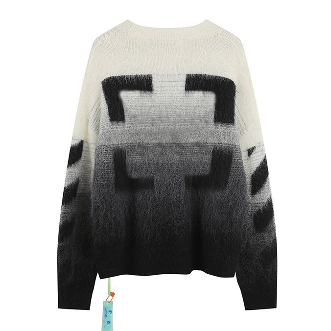 

New sweater mens womens Arrow Color Gradient cardigan senior classic multicolor round neck Autumn winter keep warm comfortable Top1 high quality 20