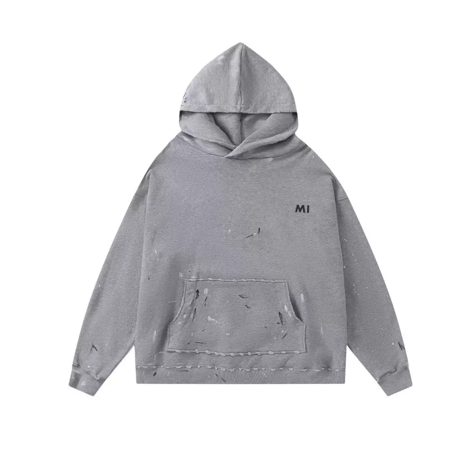 

New AOP jacquard letter knitted sweater in autumn / winter 2021acquard knitting machine e Custom jnlarged detail crew neck cotton cvfd, Gray