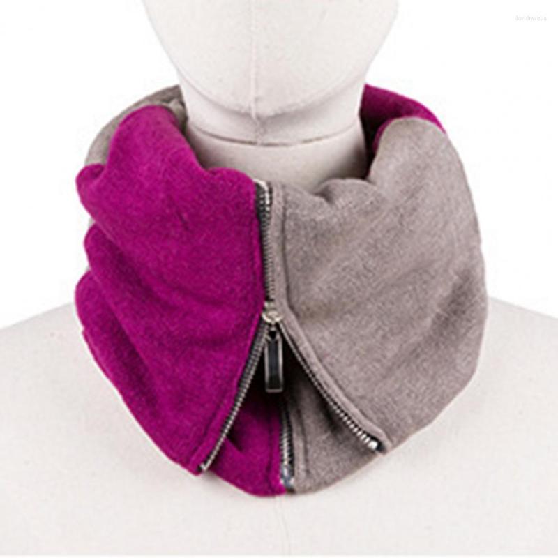 

Scarves Collar Scarf Color Block Neck Warmer Cold Winter Unisex Adults