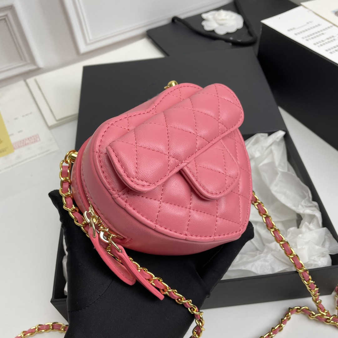 

CC Bag Wallets 5A unique quality designer one shoulder love bag 2022 early spring women's clothing is full of youth T1HV, Pink