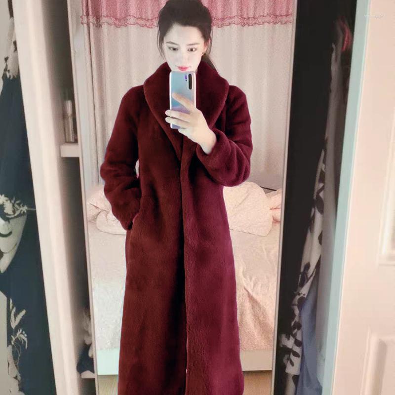 

Women's Fur Women Jacket Coats For Faux Long Coat Streetwear Jackets Fiber, Light grey