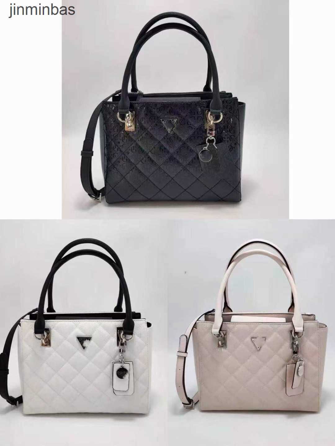 2023 Latest Hand Bag the Shop Has a 60% Discount Gs New Casual Guser Simple Busins Solid Color Embossed Letter Diamond Grid One Shoulder Cross Body