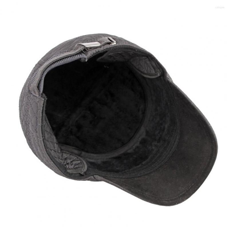 

Visors Chic Peaked Hat Solid Color Cold-proof Portable Headwear Soft, Black