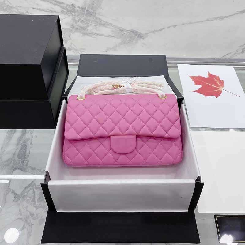 

CC Bag Wallets 26cm Classic Women Vintage Designer Bags High Quality Lambskin Decorate Handbag Designers Gold-Tone Metal Hardware Flap Diamo, Box