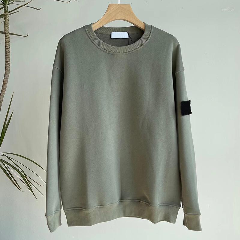 

Men's Hoodies Autumn Winter Thicken Men's Sweatshirts 8 Colors Round Neck Plush Pullover Sweater Loose Streetwear Casual Oversized Tops, Black