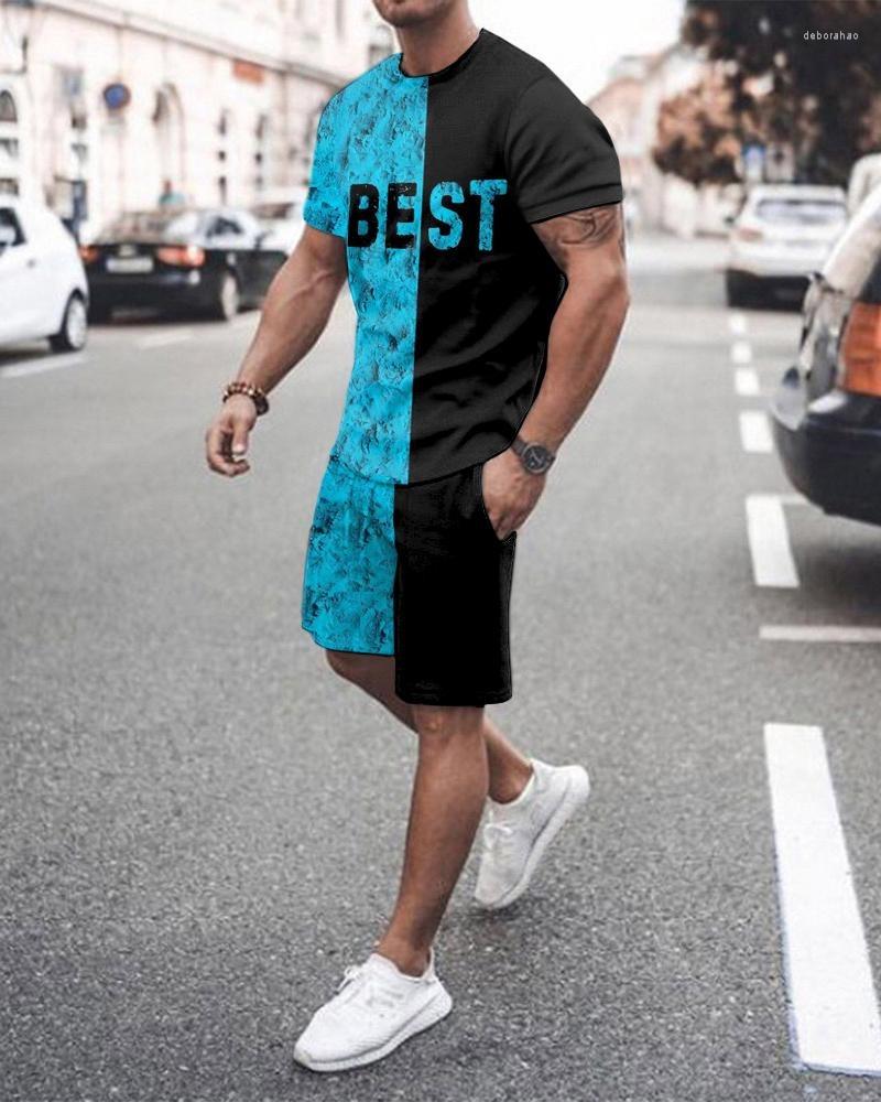 

Men's Tracksuits 2023 Summer Sportswear 2 Piece Sets Oversized Tracksuit Men's Set Casual T Shirt Shorts Male Fashion Clothes Top Tshirt, Men t shirt set 1
