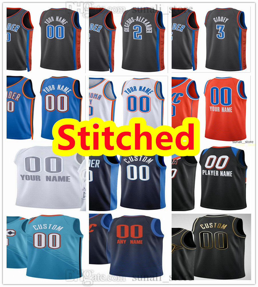 

Stitched Basketball Jersey Josh 3 Giddey Shai 2 Gilgeous-Alexander Luguentz 5 Dort Jalen 8 Williams Aleksej 17 Pokusevski Tre 23 Mann 50 Robinson-Earl Chet 7 Holmgren, Gray