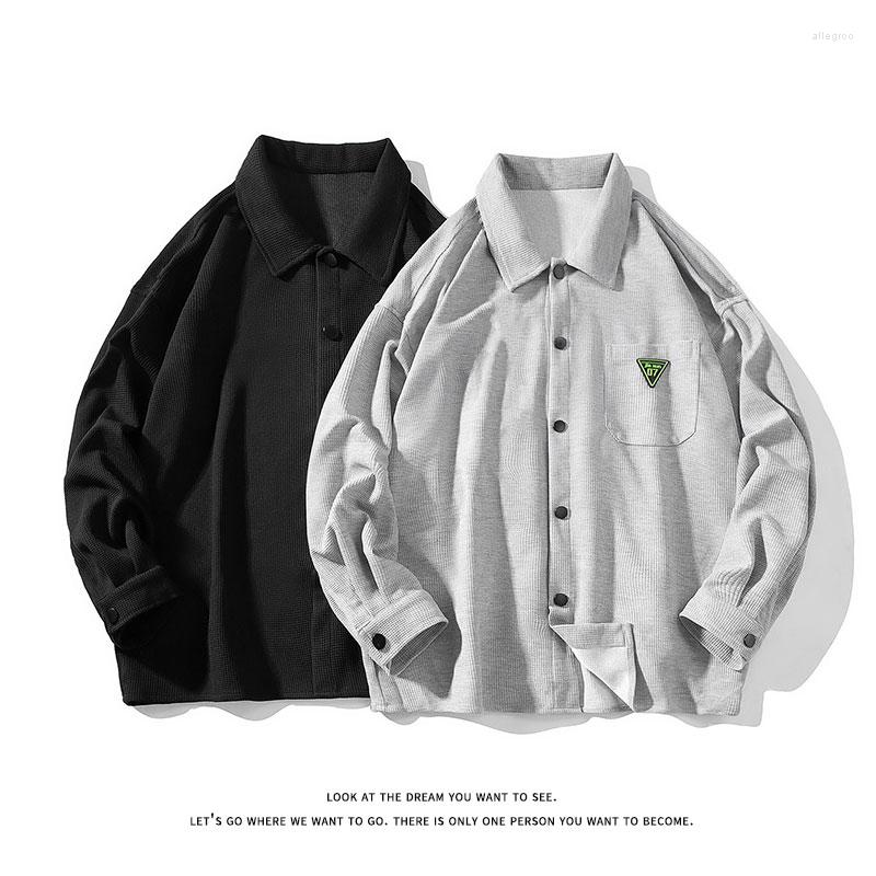 

Men's Sweaters Autumn Winter Japan JK Good Quality College Style Knit Cardigan Men Women Casual Sweater Streetwear Loose Wool Knitwear, Black