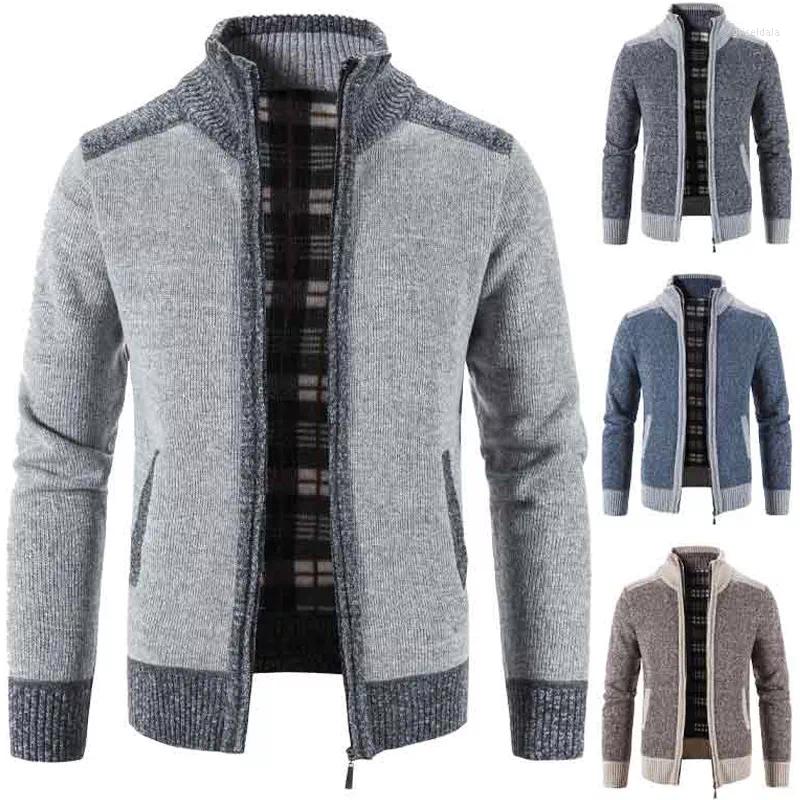 

Men's Jackets 2022 Winter Men's Plush Thick Sweater Loose Casual Cardigan Jacket, Blue