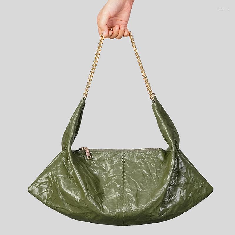 

Evening Bags Vintage Chic Hobos Shoulder Women's Designer Ruched Soft Pu Leather Handbags Fashion Armpit Casual Tote Purses Bag 2023, Beige