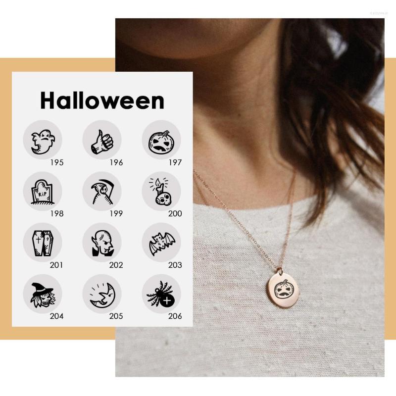 

Pendant Necklaces Necklace Women Chain Chocker Stainless Steel Statement 15mm Halloween Party Bijoux Jewelry Charm YX15231