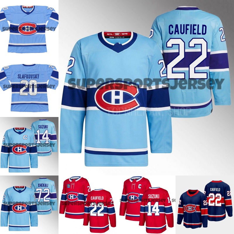 

"Montreal" Canadiens Hockey Jerseys 2022-23 Reverse Retro Sean Monahan Juraj Slafkovsky Xhekaj Cole Caufield Brendan Gallagher Anderson Drouin Guhle Carey Price, Alternate