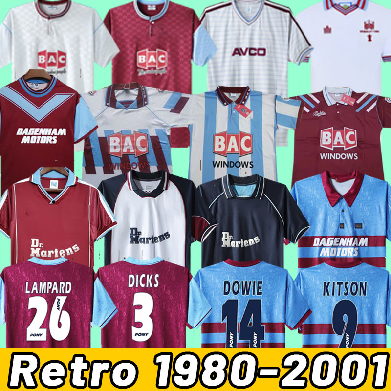 

DI CANIO 1980 86 West Centenary Retro soccer jerseys Cole Lampard Dicks 1999 2000 2001 Classic United 99 00 Vintage Football Shirts HAM 93 94 1991 92 93 95 97 long sleeve, 91-92