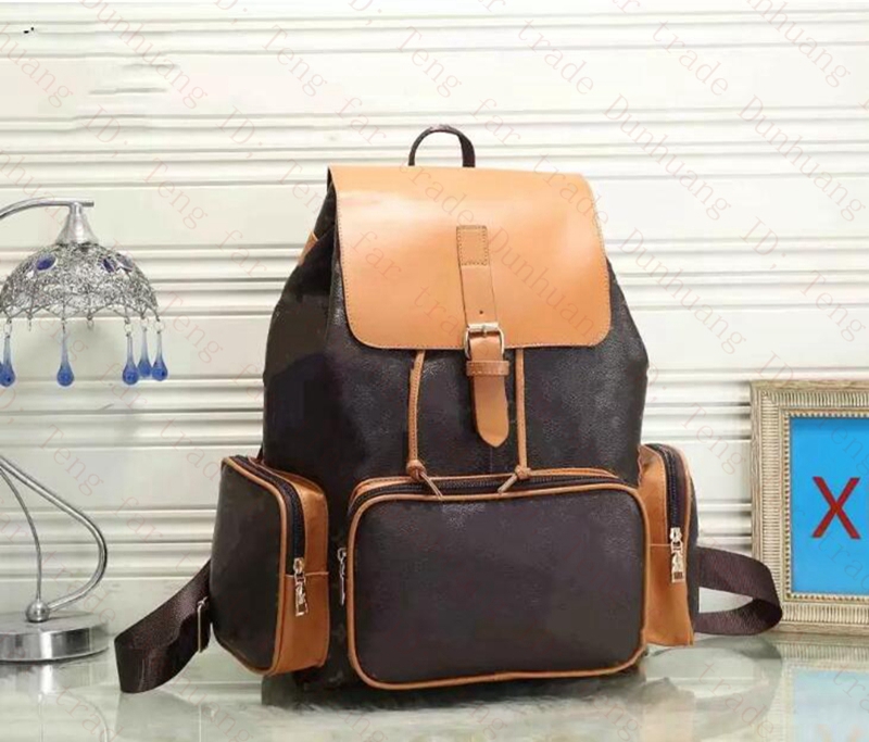 

Fashion Men Letter Backpack Luxury Designer Leather Back Pack High Qualitys Women Shoulder Bag Travel Backpacks Student School Bags, Extra fee (are not sold separat)