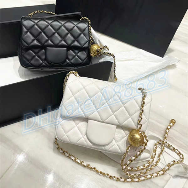 

CC Bag Wallets Luxury channel Clutch Flap CF WOC bag 19 tote Womens men classic with brand Leather lambskin hangbag caviar Gold chain Cross, Cf 26cm-black gold