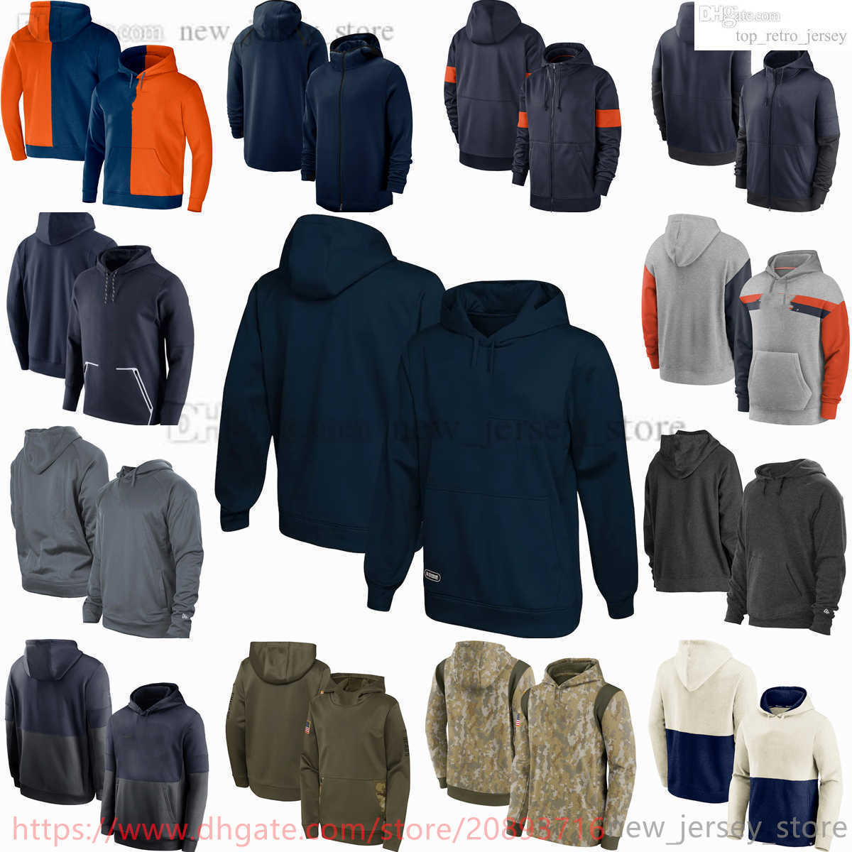 

Jerseys Chicago''Bears''Football Sweatshirt Salute to Service Sideline Crucial Catch Therma Performance Pullover Hoodie''Nfl''Men Hoodies, Picture