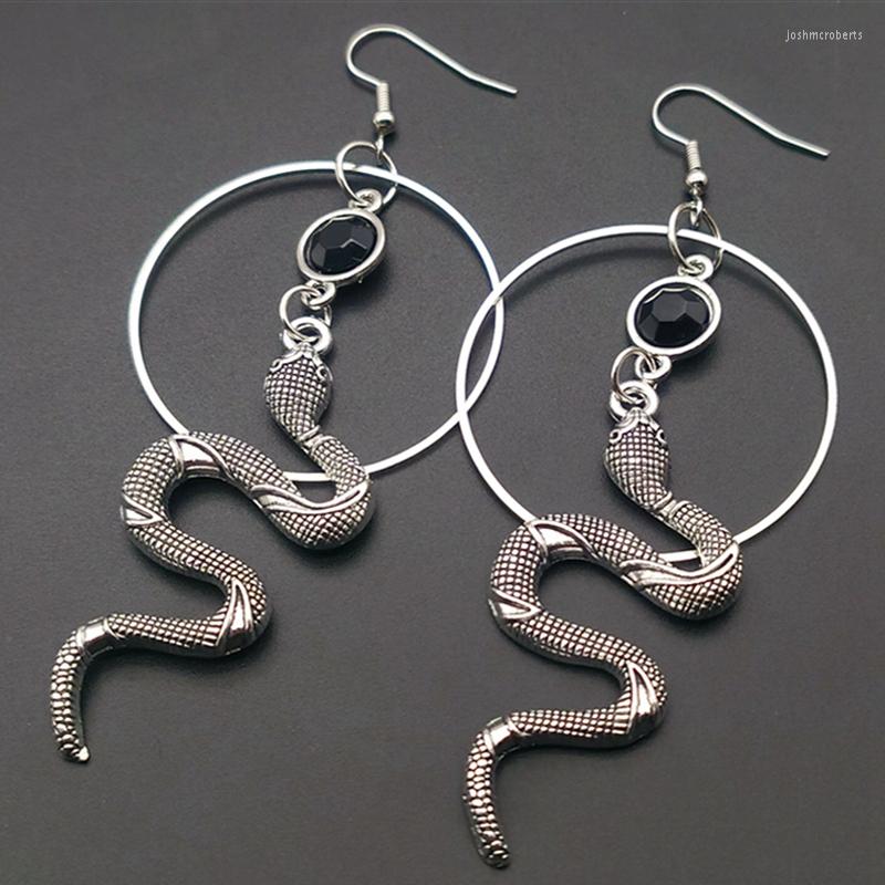 

Dangle Earrings Vintage Mystery Snake Drop Woman Hoop Ear Hook Gothic Witch Personality Crochet 2022 Fashion Jewelry