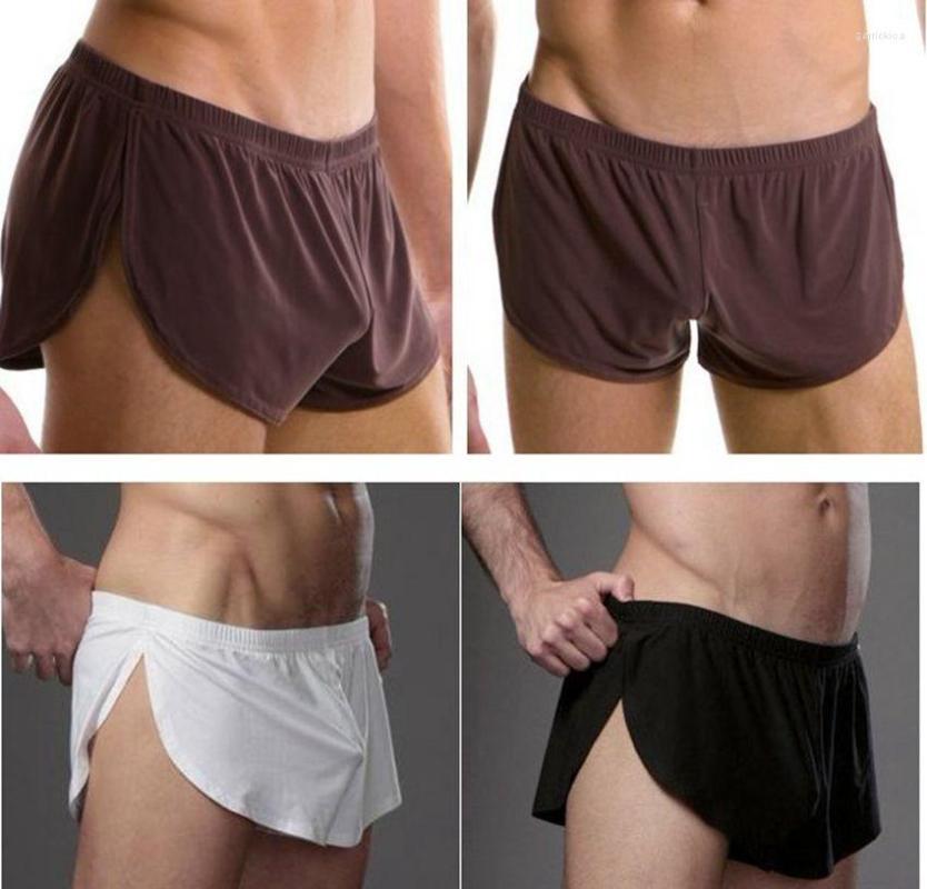 

Underpants 2022 4pcs/lot Men Boxers Underwear Solid Color Soft Silky Sexy Calzoncillos Hombre, Group 4