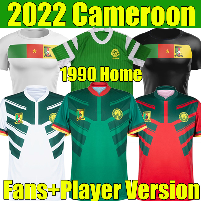 

2022 CAMEROON soccer jerseys home away third ABOUBAKAR 10 ONDOUA 24 HONGLA 18 MBEUMO 22 ONANA 23 N'KOUDOU 7 CHOUPO-MOTING BAHOKEN world cup national team training, Cameroon 22-23 away