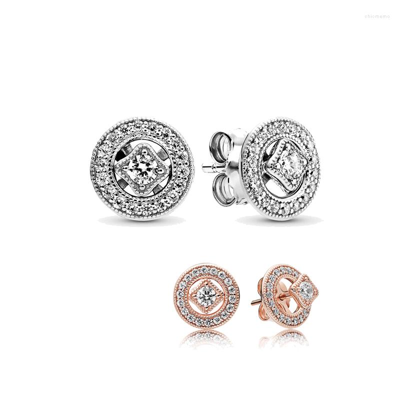 

Stud Earrings High Quality Classic Cubic Zirconia Rhinestone Geometric Square Fashion For Women Party Jewelry