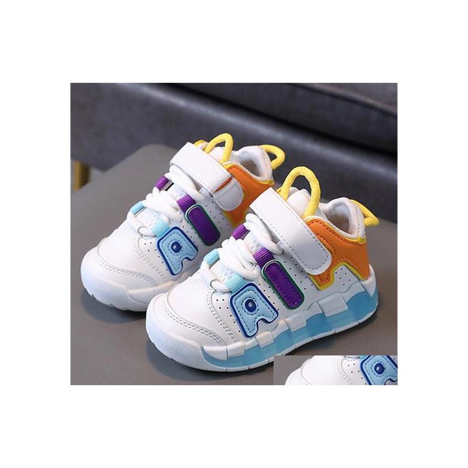 

Athletic Outdoor Fashion Kids Shoes Spring Autumn Childrens Sports Shoe Pu Leather Athletic Toddler Girls Boys Casual Sneakers Dro Dh2Eb, Black