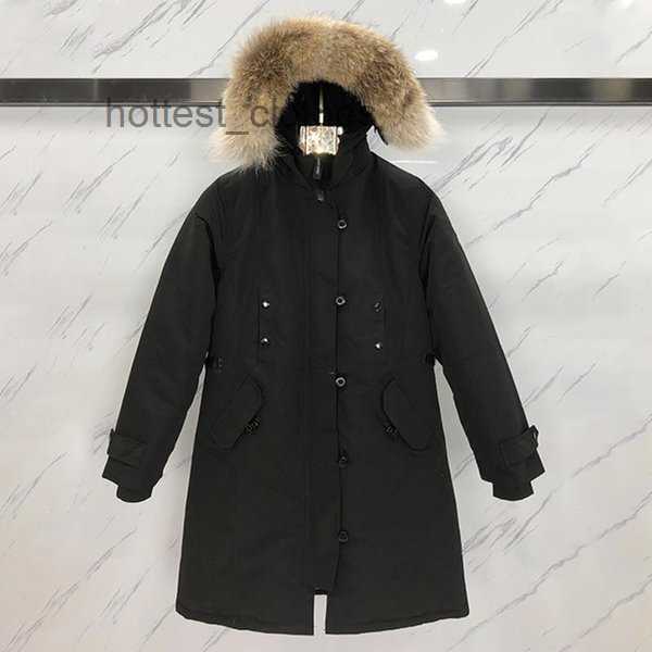 

canada New Canada Women Rossclair Parka High Quality Long Hooded Wolf Fur Fashion Warm Down Jacket Outdoor Coat 4 goose DCLI