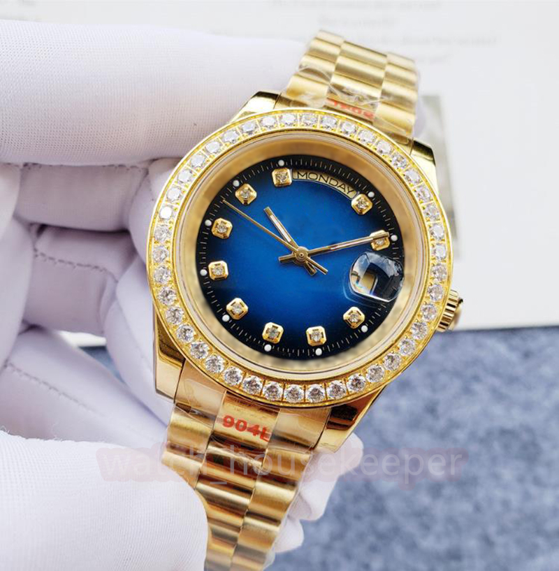 

2023 men's diamond inlaid wristwatch 40mm sapphire stainless steel u1 fashionable gold double calendar waterproof automatic mechanical watch, Tool