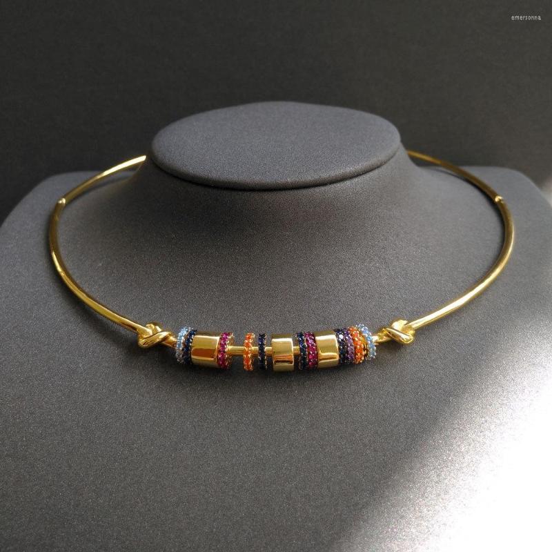 

Chains Pure 925 Sterling Silver Jewelry For Women Hollow Color Collar Necklace