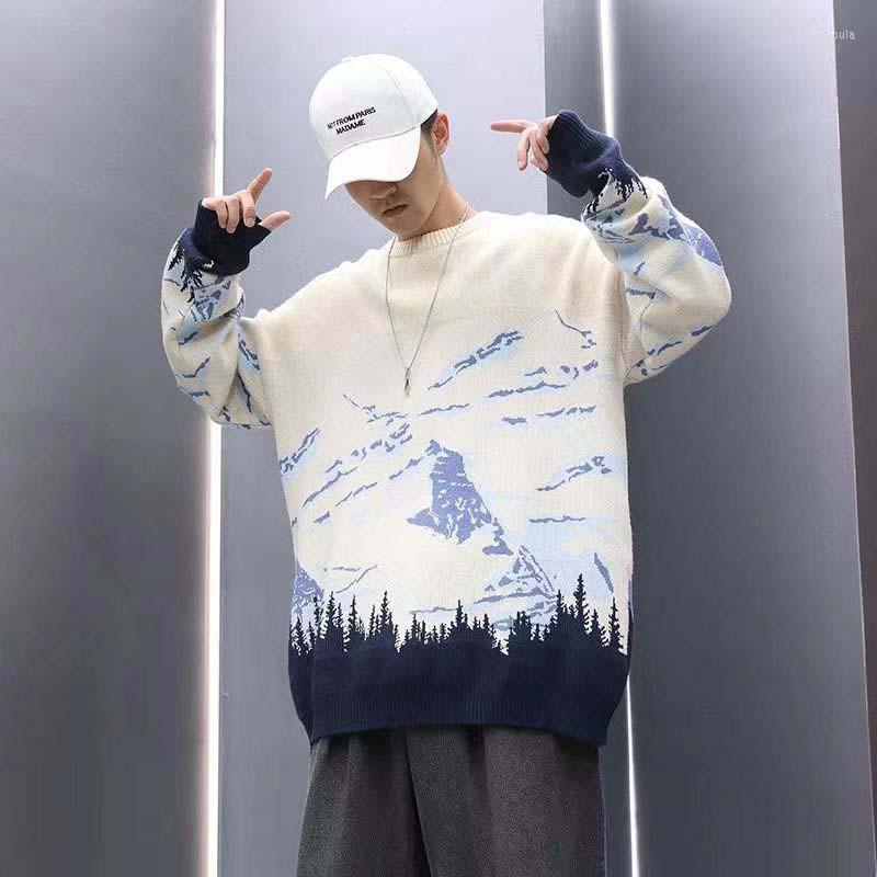 

Men's Sweaters Men's Sweater 2022 Autumn And Winter Models Korean Version Of The Round Neck Fashion Personality Jacquard Trend Wire Cas, Black