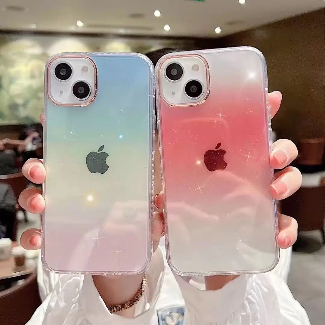 

Armor Contrast Color Transparency Clear Military Shockproof Phone Cases for iPhone 13 12 Mini 11 Pro Max 6 7 8 Plus XR XS X Premium Quality Cellphone Cover, Pink