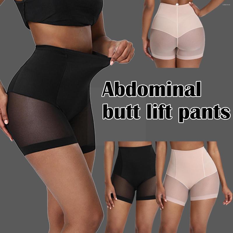 

Women's Shapers Women Panty Seamless High Waist Ultra-thin Breech Underwear Boyshorts Tummy Shapewear Pants Control Body Pantie Y2S5, S black