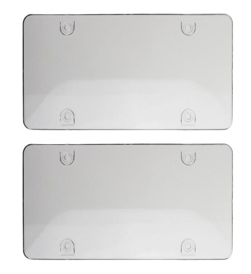 

Whole 2X Clear Smoke License Plate Frame Cover Bug Shield Tag Protector Car Truck RV 7433735