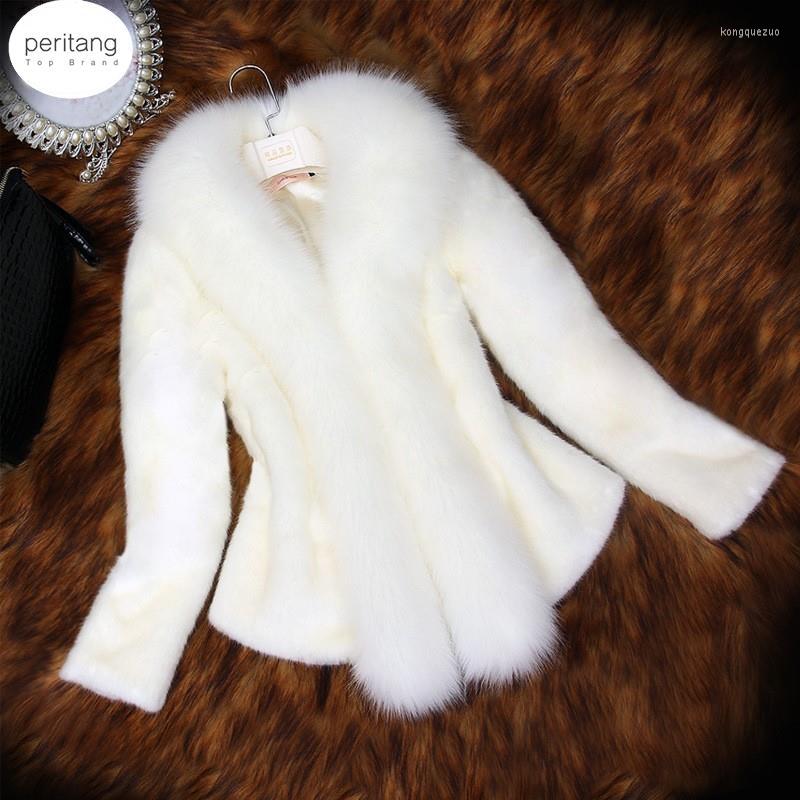 

Women' Fur 2023 Winter Women Coats White Black Thick Warm Faux Jacket Short Outerwear
