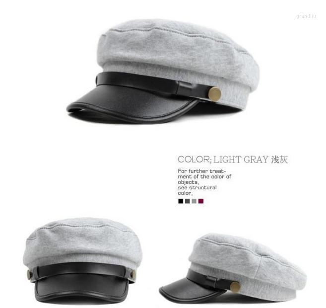 

Berets 2022 Brand Women Men Winter Military Hat Wool Fashion Vintage Snapback Caps, Beige