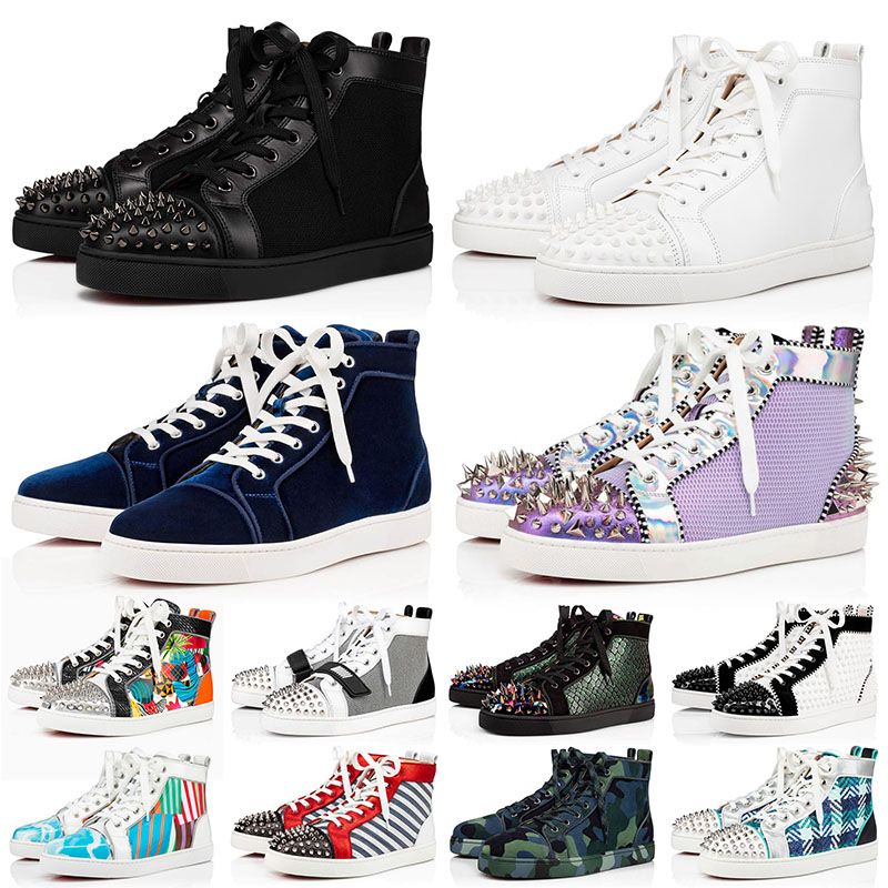 

Designer mens boots top fashion plat-form red bottoms womens triple white and black purple leather ankle boot winter beige navy blue light pink spikes sneaker booties
