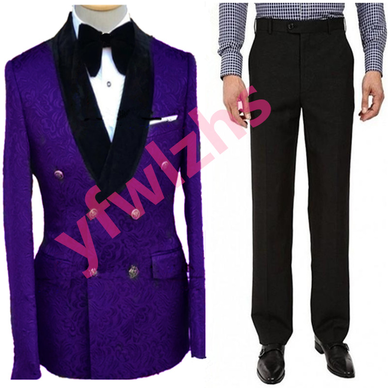 

Wedding Tuxedos Embossing Mens Suit Two Pieces Formal Business Mens Jacket Blazer Groom Tuxedo Coat Pants 01297, Same as image