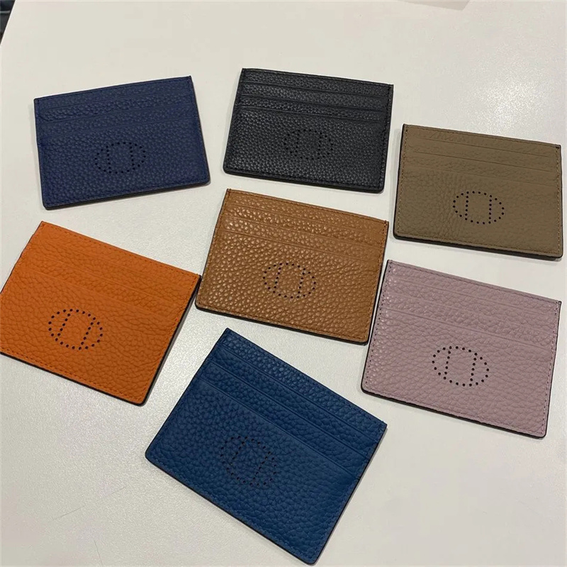 

Fashion Card Bag Designer Card Holder Womens Men Mini Wallets Thin Portable Cowhide Multi Card Large Capacity Coin Bag Mens Purse With Box