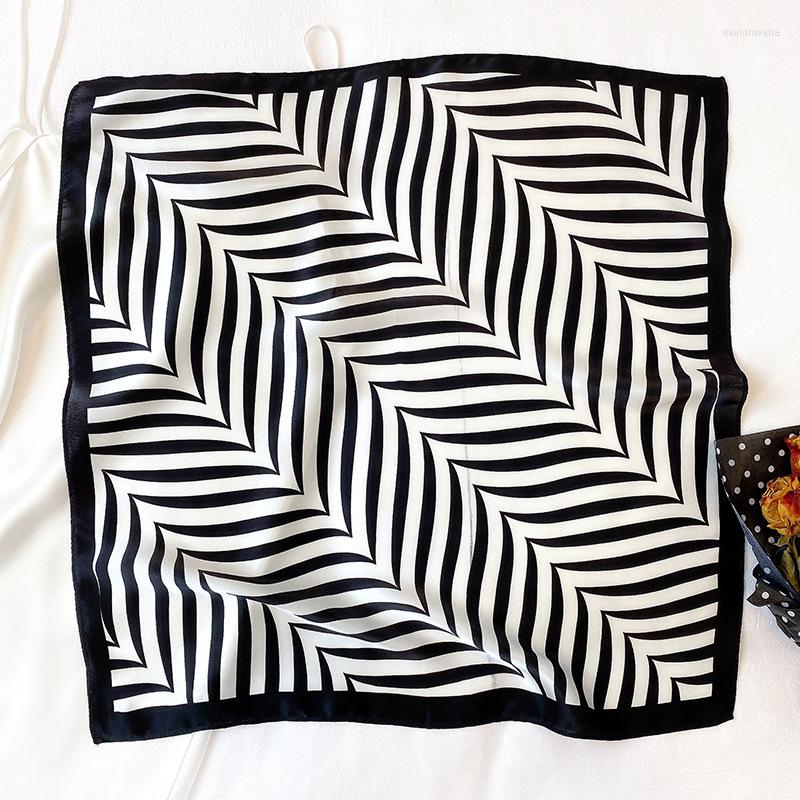 

Scarves 2022 Square Real Silk Hair Scarf For Women Small Shawl Fashion Kerchief Neck Female Headband Scarfs Ladies