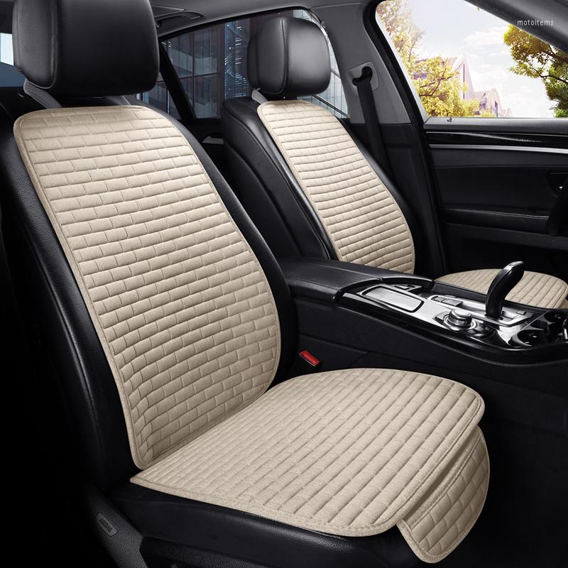 

Car Seat Covers Cover Front/rear Flax Protect Cushion Automobile Protector Pad Mat
