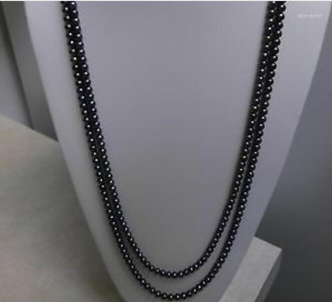

Chains Beautiful 100" 8-9mm Mm Black Freshwater Pearl Necklace