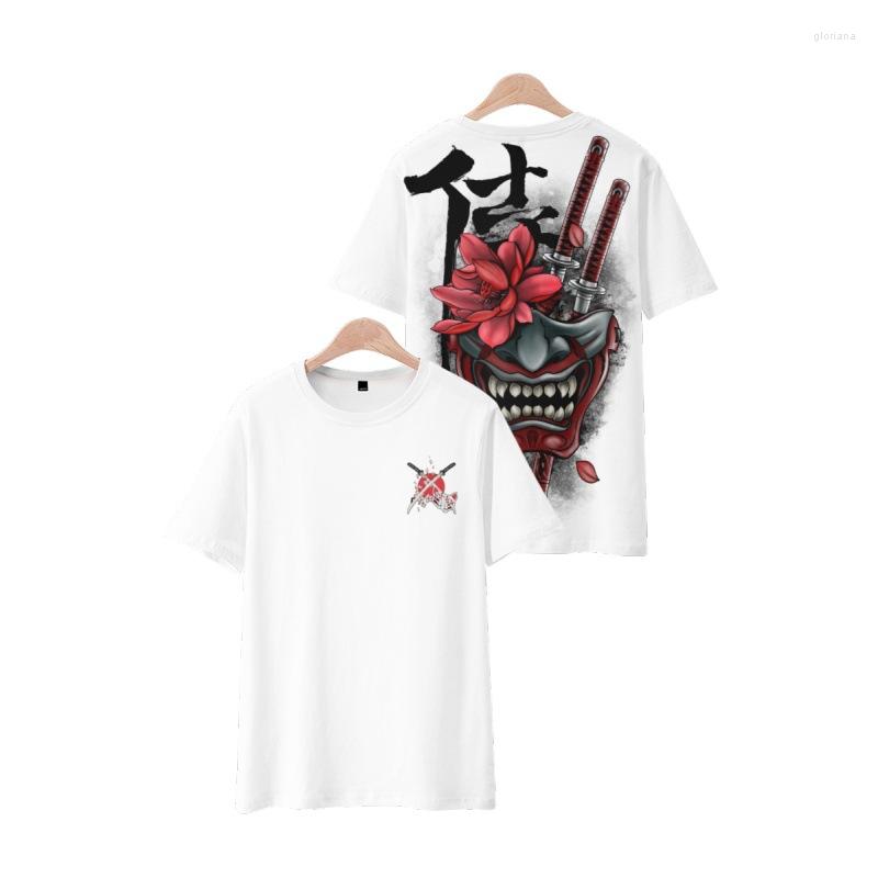 

Men's T Shirts Cartoon Japan Samurai Printed Short Sleeve Round Neck Casual T-Shirt Men Women Fashion Streetwear Versatile Hip Hop Top Tees, Style 1