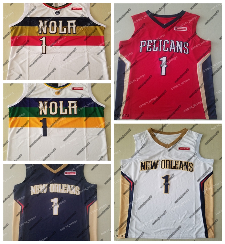 

New Orleans''Pelicans''Men Jersey 1 Williamson High School Zion jersey College Basketball''NBA''City Jerseys