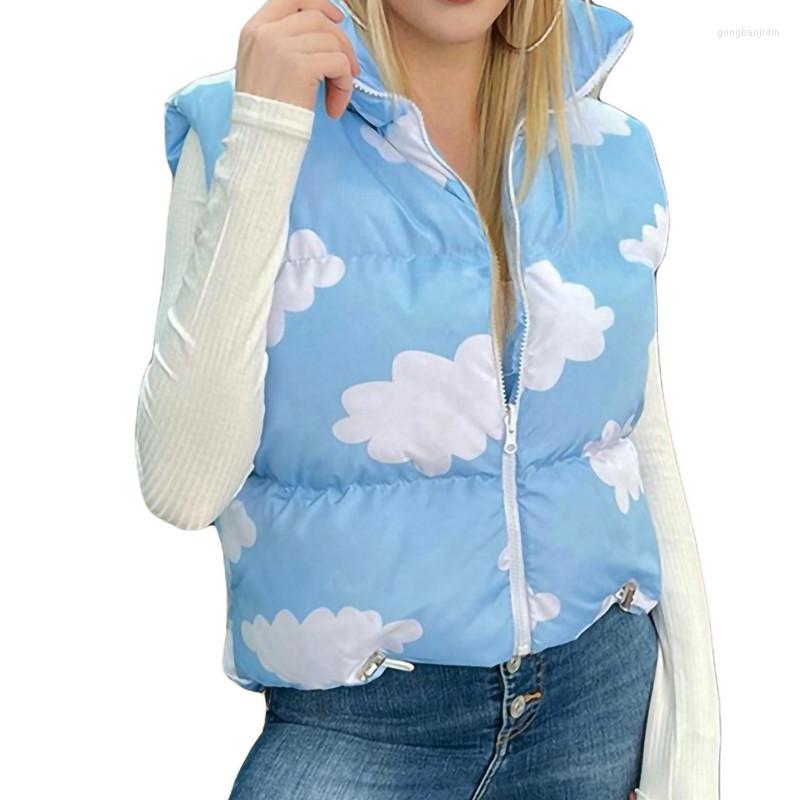 

Women' Vests Women Fall Winter Coats 2022 2023 Sleeveless Jacket Korean Padded Puffer Vest Short Down Coat Female Clothing Outwear