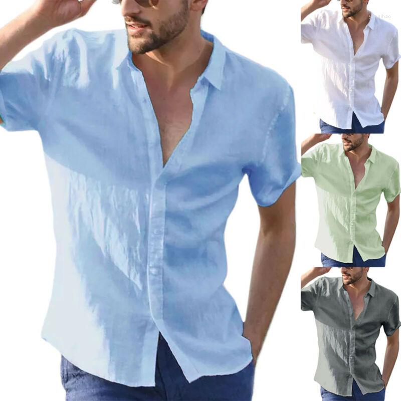 

Men' T Shirts Mens Short Sleeve Buttons Tops Casual Summer Holiday Blouse T-shirt Tee, Blue
