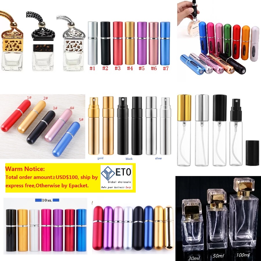 

5ml Mini Spray Perfume Bottle Travel Refillable Empty Cosmetic Container Perfume Atomizer Aluminum Bottles 2styles 10ml 12ml