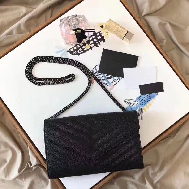 

Designer Luxury YYSL Bags For Womens Handbags Crossbody Purses YSLitys large Capacity Versatile The Tote Bag Loulou Multicolour Fashion Leather Wallet 02SX, Black-gold;caviar