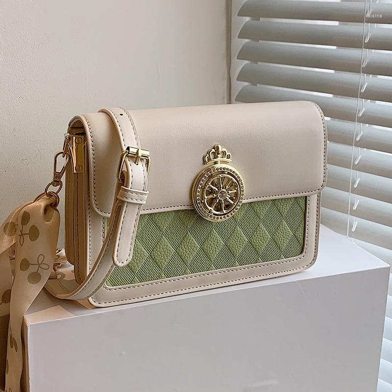 

Evening Bags Summer Small Bag Women 2022 Fashion High-end Women's Shoulder Foreign Style Versatile Lingge Messenger, Black